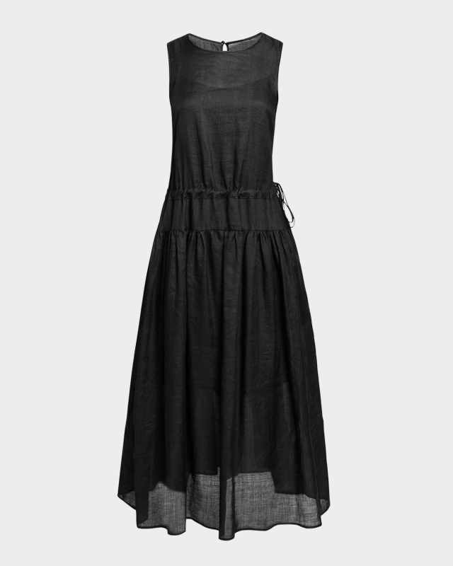 Misty Sleeveless Dropped-Waist Dress